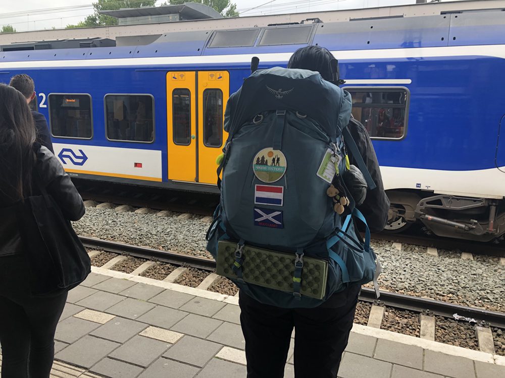 Met de trein naar Schiphol